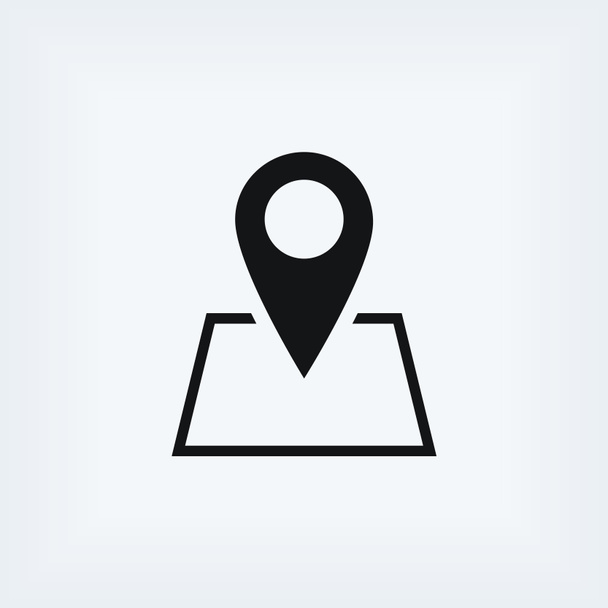 Pin on the map icon - Photo, Image
