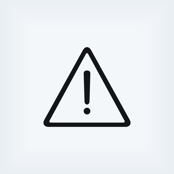 warning roadsign vector icon - Photo, Image