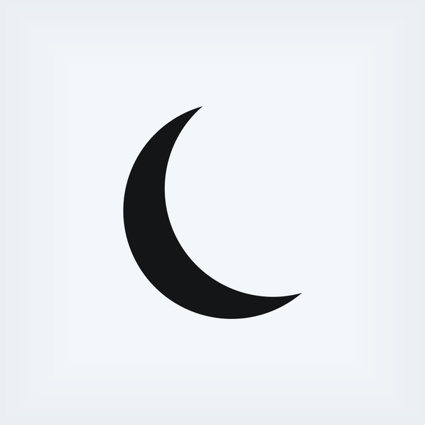 Moon icon vector - Photo, Image
