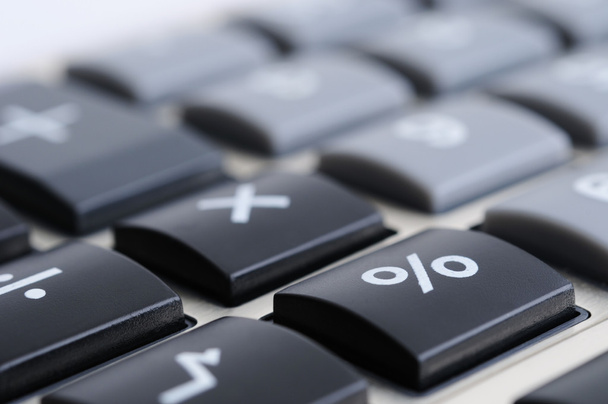 Imagem de close-up do teclado calculadora
 - Foto, Imagem