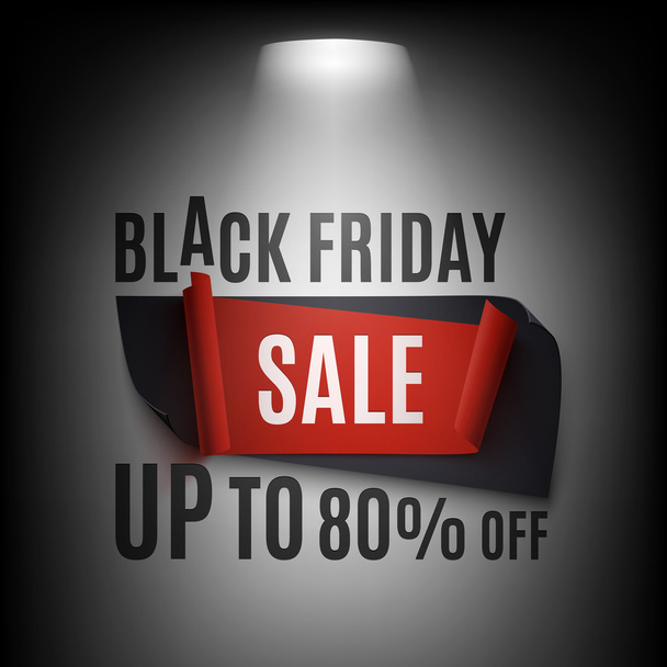 Black Friday Sale banner - Vector, Image