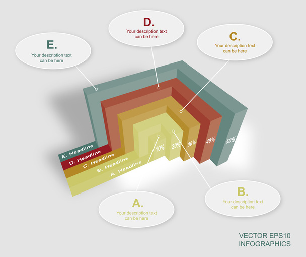 creative vector infographics diagram - Vektor, Bild