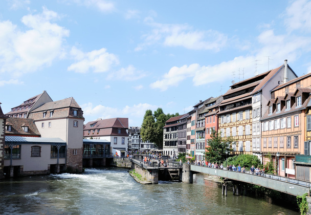 Panoraamanäkymät Petit Francen alueelle Strasbourgissa
 - Valokuva, kuva