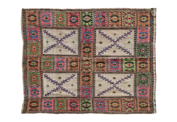 tapis décoratifs anciens tissés à la main
  - Photo, image