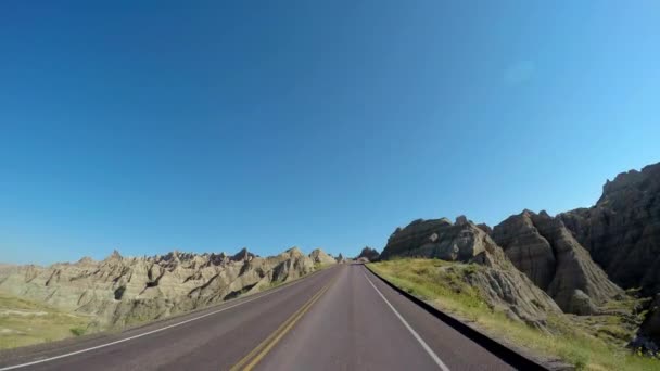  Driving Badlands, South Dakota - Filmmaterial, Video