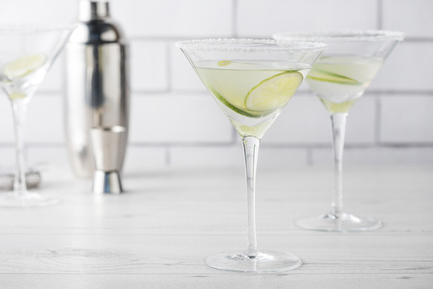 Verse huisgemaakte Margarita cocktails - Foto, afbeelding
