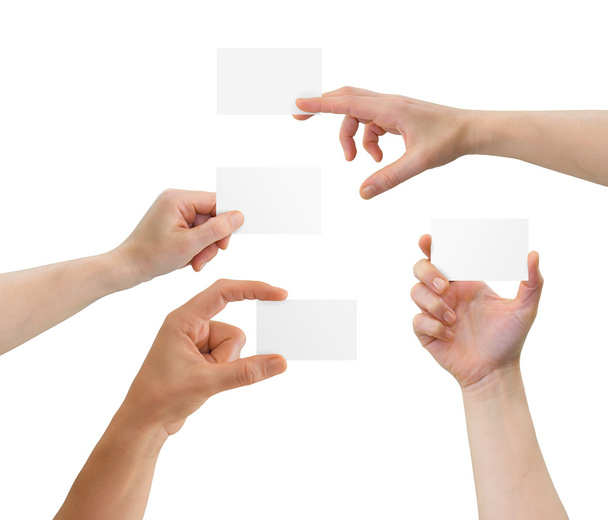 χέρι κρατώντας κάρτα - Φωτογραφία, εικόνα