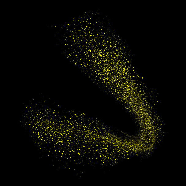 穀物の動きを抽象化またはダスト粒子  - ベクター画像