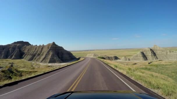  vezetés a Badlands, Dél-Dakota - Felvétel, videó