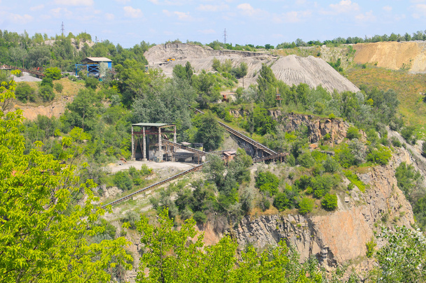 Extraction of mineral resources in granite quarry - Photo, Image
