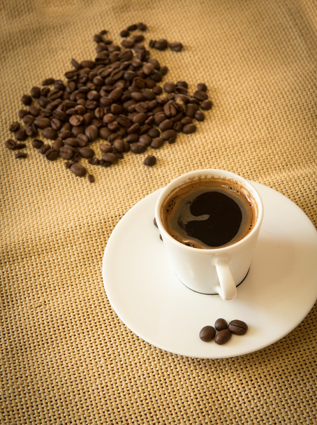 Nové černé kávy a fazole - Fotografie, Obrázek