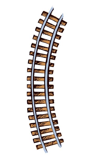 Railway. Vector drawing - Vector, Image