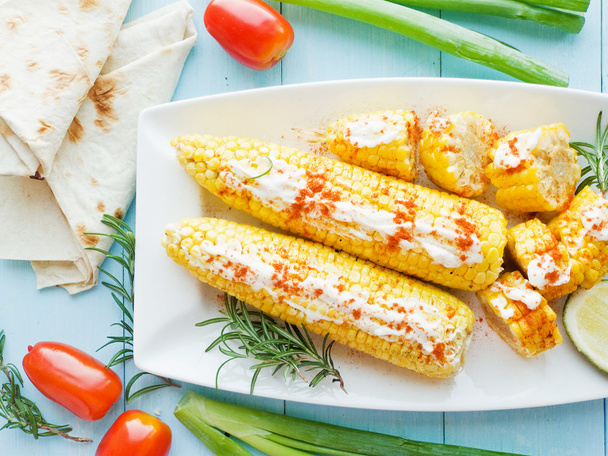 Corn with spices - Foto, imagen