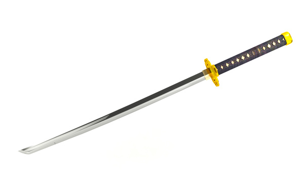 Японский меч катана на белом фоне
 - Фото, изображение