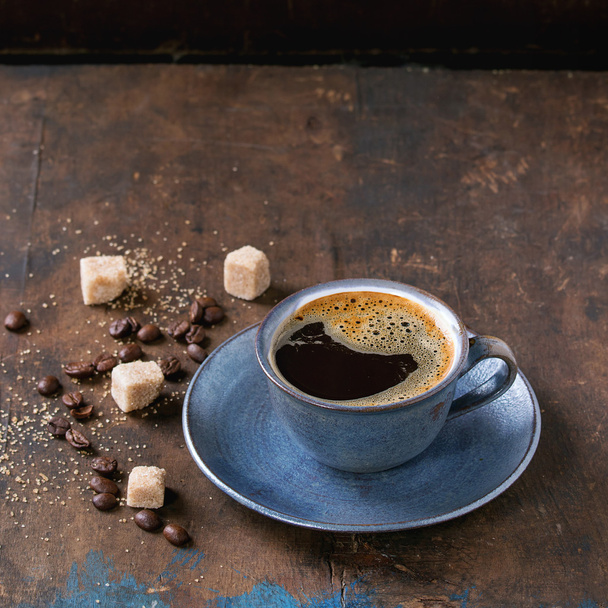 Cup of black coffee - Фото, изображение