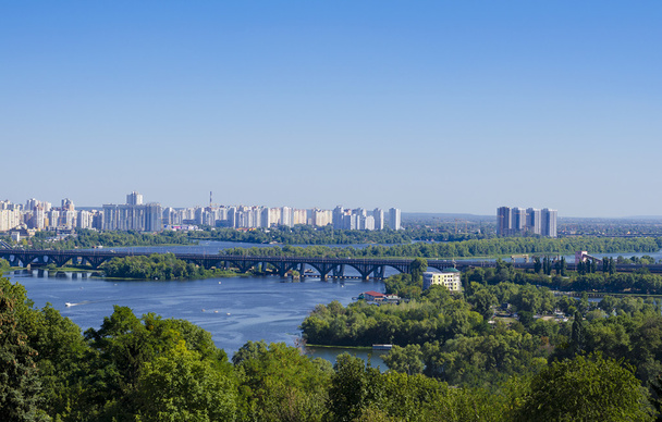 Vista de Kiev, ucraniana.Bancos do rio Dnieper e cidade
. - Foto, Imagem
