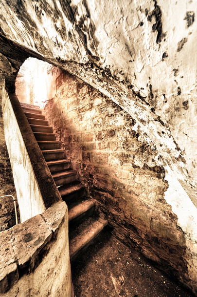 神秘的な古代の階段  - 写真・画像