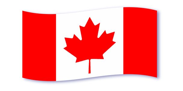 Bandera canadiense Wave
 - Vector, imagen