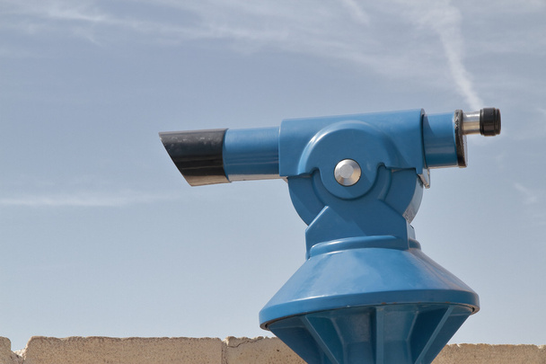 blaues Panoramateleskop - Foto, Bild