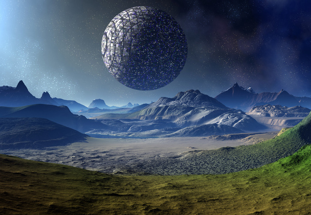 Planeta alienígena - Paisagem de fantasia
 - Foto, Imagem