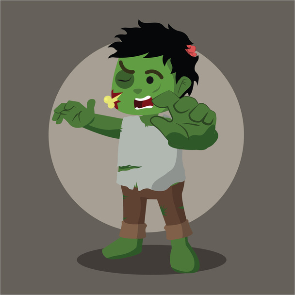 Zombie bunte Illustration Design - Vektor, Bild