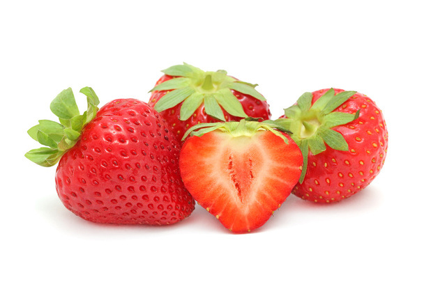 Strawberries on white background - Photo, image