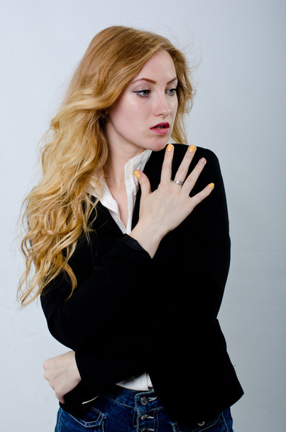 portrait of a girl in a jacket - Fotografie, Obrázek