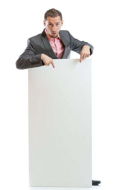 Öltöny nyakkendő üzletember bemutatás tábla - Fotó, kép