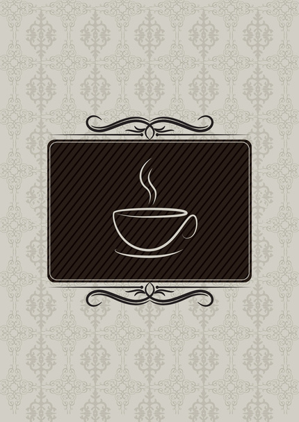 Coffe house menu cover - Vector, Image