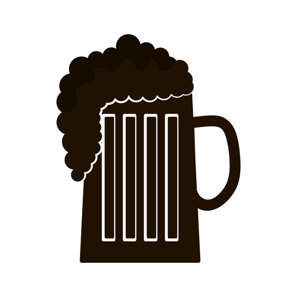 cerveja caneca bebida - Vetor, Imagem