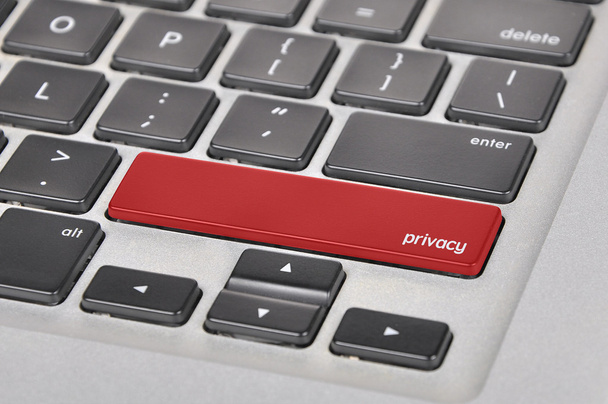 Przycisk klawiatury komputera napisane słowo prywatności - Zdjęcie, obraz