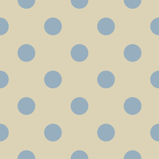 Lunares azules sobre fondo beige desnudo patrón vectorial retro sin costuras
 - Vector, imagen
