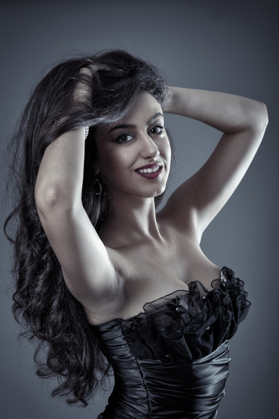 hispanic female model smiling  - Fotografie, Obrázek