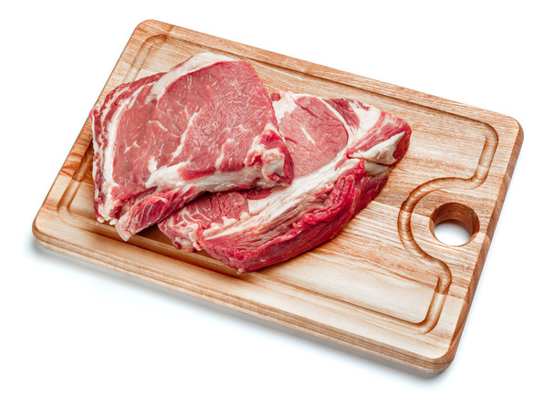 Uncooked organic shin of beef meat - Photo, Image