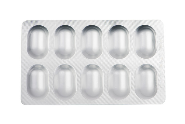 Aluminum blister pack of tablet - Foto, Bild