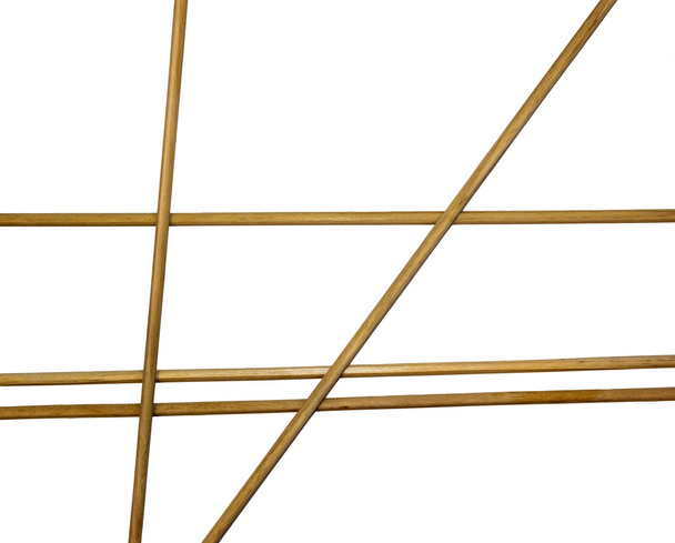 Bamboo sticks lined  frame - Фото, изображение