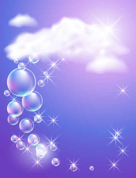 Clouds and sunshine - Vector, Image