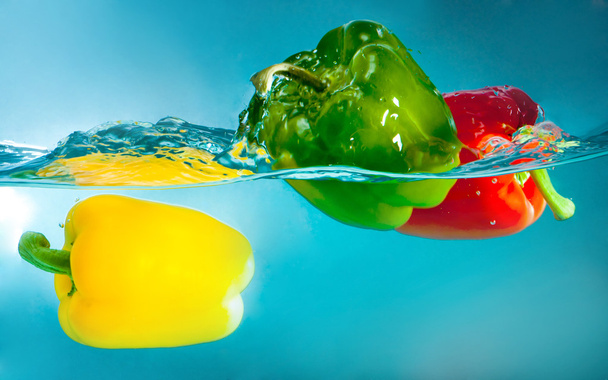 Colorful peppers - Fotoğraf, Görsel
