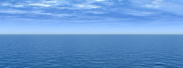 óceán víz hullámai és az ég  - Fotó, kép