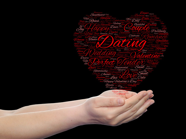 Valentine's Day wordcloud  - Photo, Image