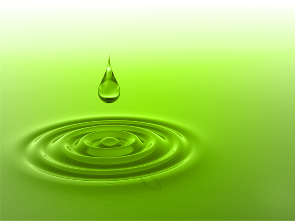  liquid drop falling in water - Photo, Image
