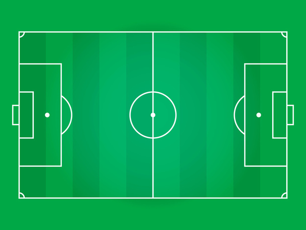 Um campo de futebol de grama texturizada realista (futebol)
. - Vetor, Imagem