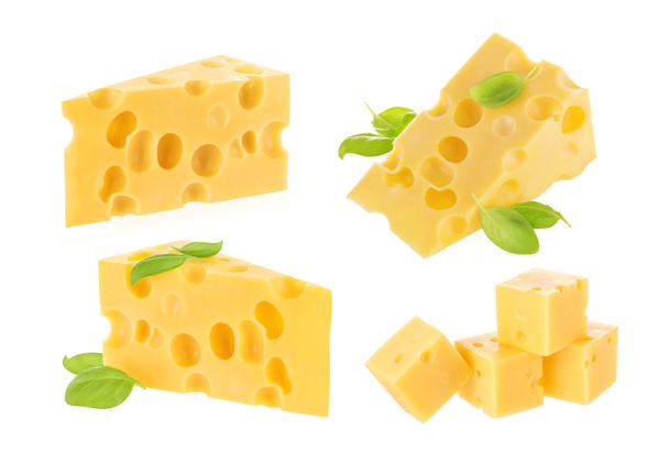 pedazo de queso aislado - Foto, imagen