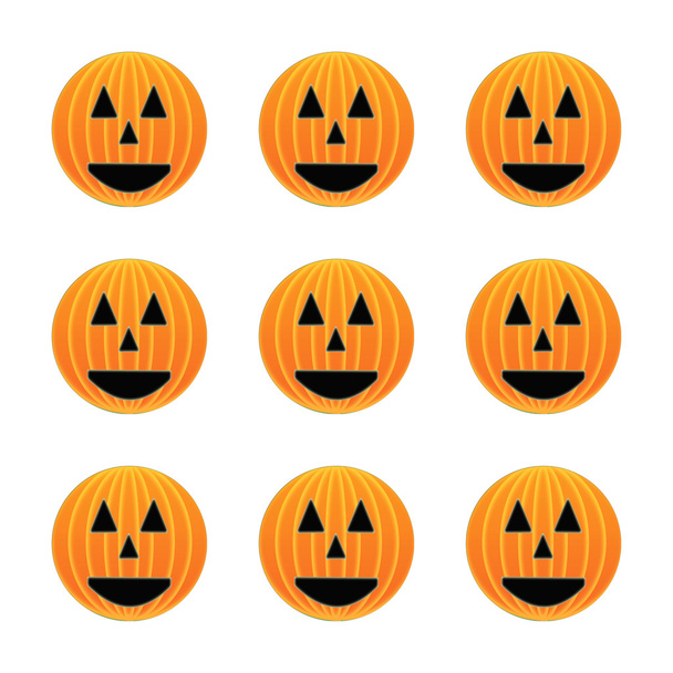 Boldog Halloween tök arcok - Fotó, kép