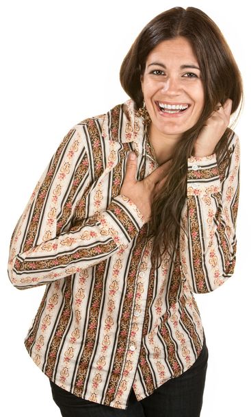 mulher bonita rindo
 - Foto, Imagem