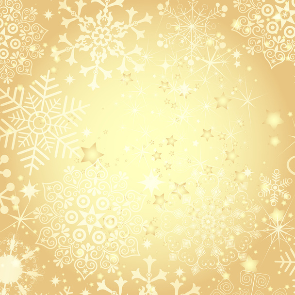 Golden Christmas frame  - Vector, imagen
