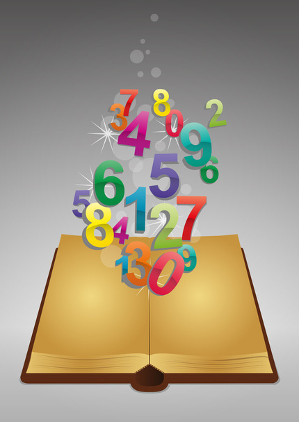 getallen boek - Vector, afbeelding