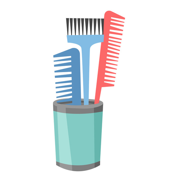 Professional comb barbershop - Vektör, Görsel