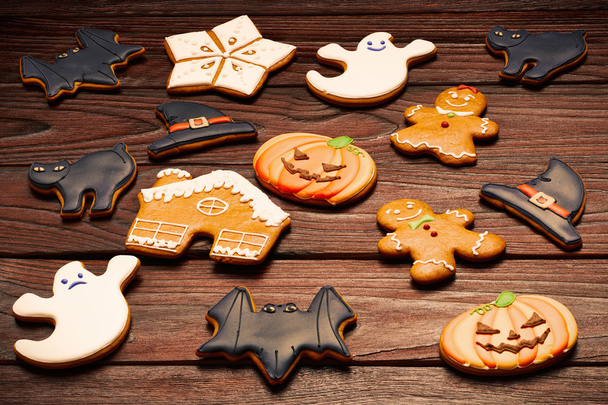 Halloween and christmas cookies - Foto, afbeelding