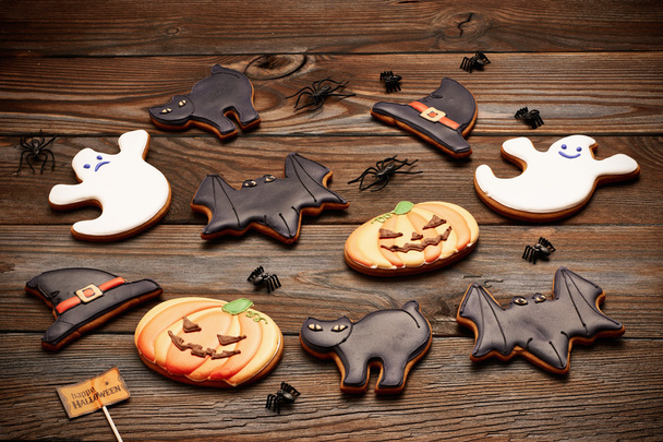 pile of halloween cookies - Fotó, kép